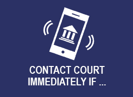 cell phone calling the court