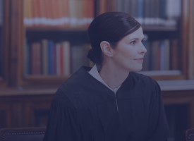Female judge in office