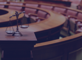 scales in a courtroom