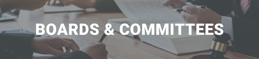 Boards & Committees banner