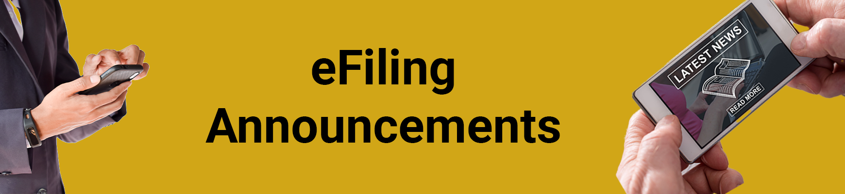 eFiling Announcements