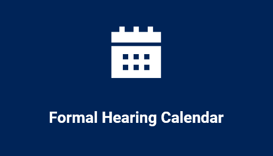 Formal Hearing Calendar tile