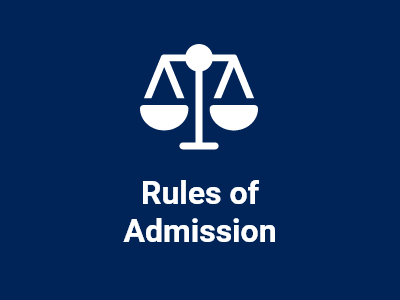 Rules of Admission tile