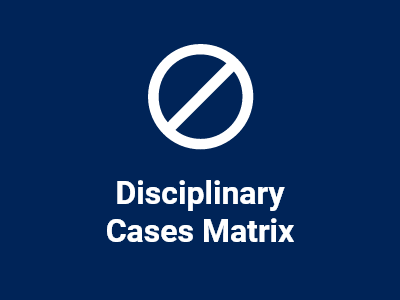 Disciplinary Cases Matrix tile