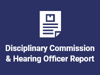 Disciplinary Commission & Hearing Officer Report tile