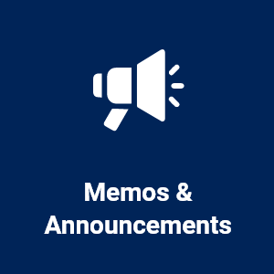 memos and announcements