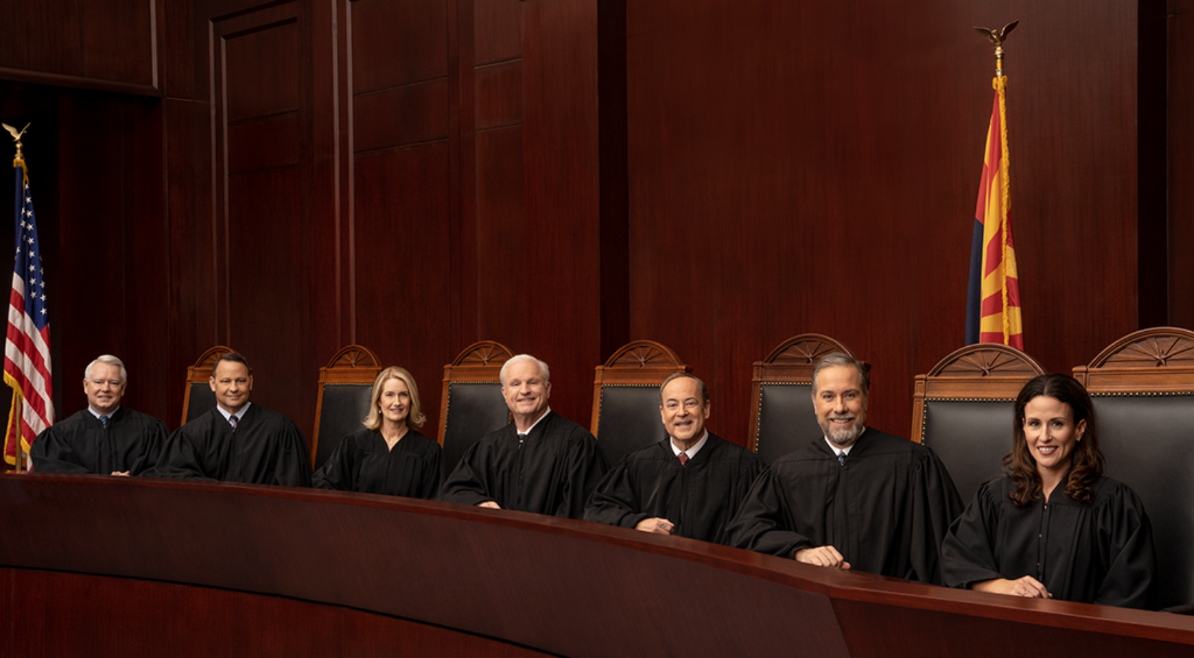 Justices in court room